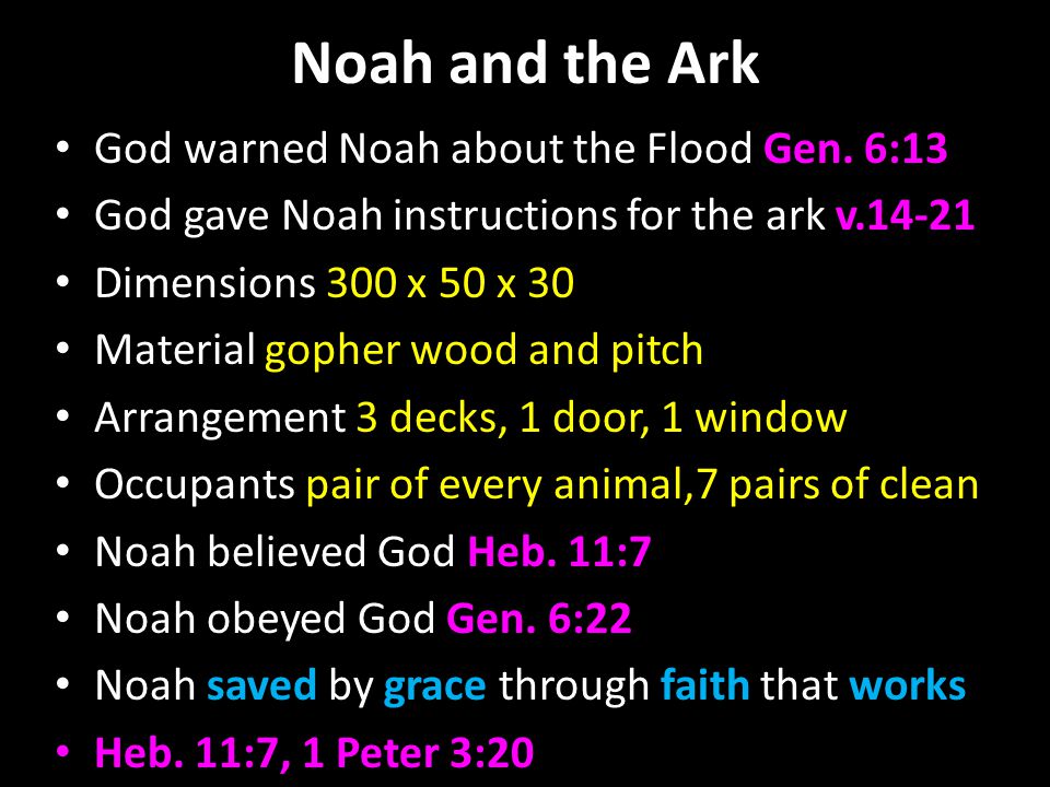 Noah And The Ark Genesis Ppt Download