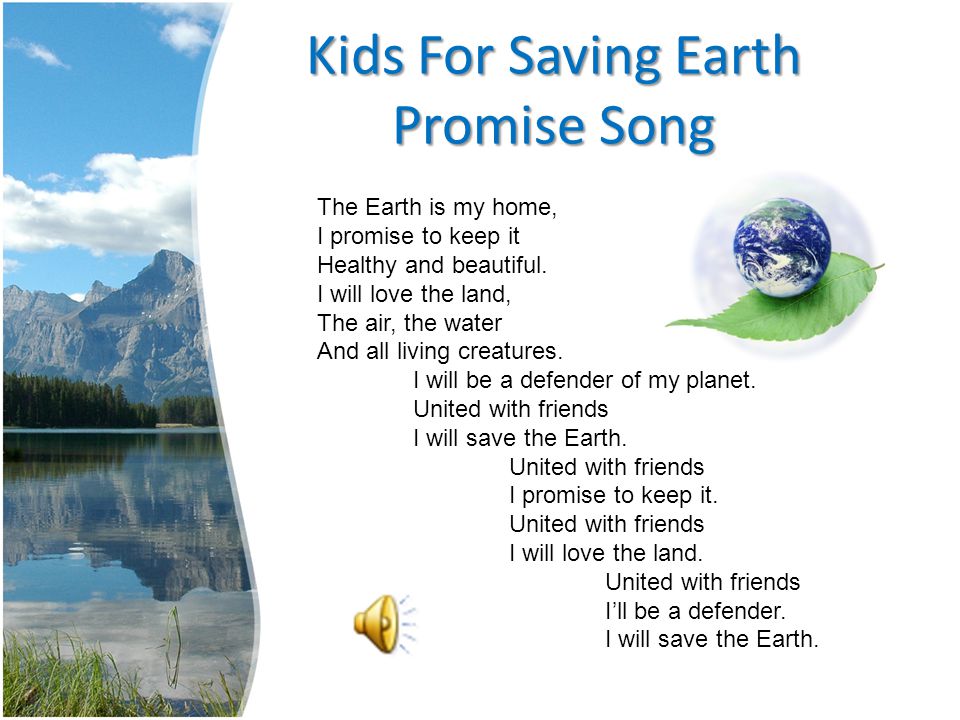 Kids For Saving Earth Promise Song