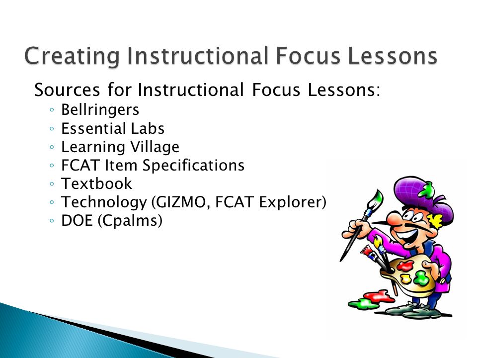Creating Instructional Focus Lessons