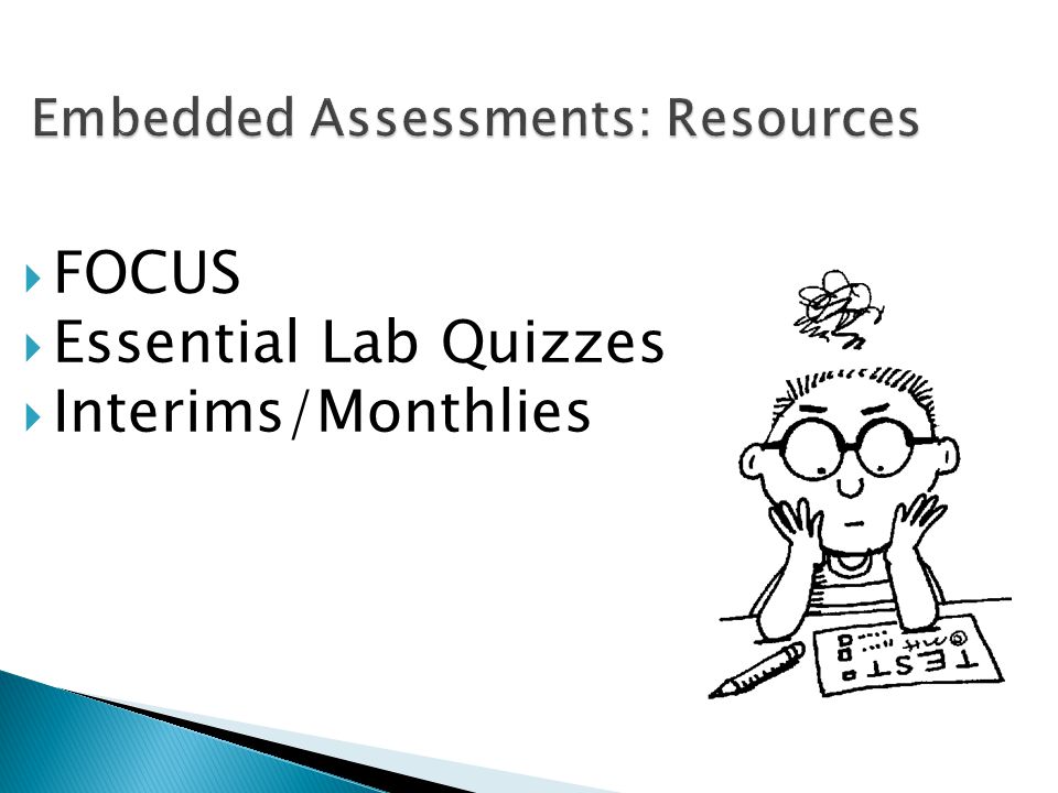 Embedded Assessments: Resources