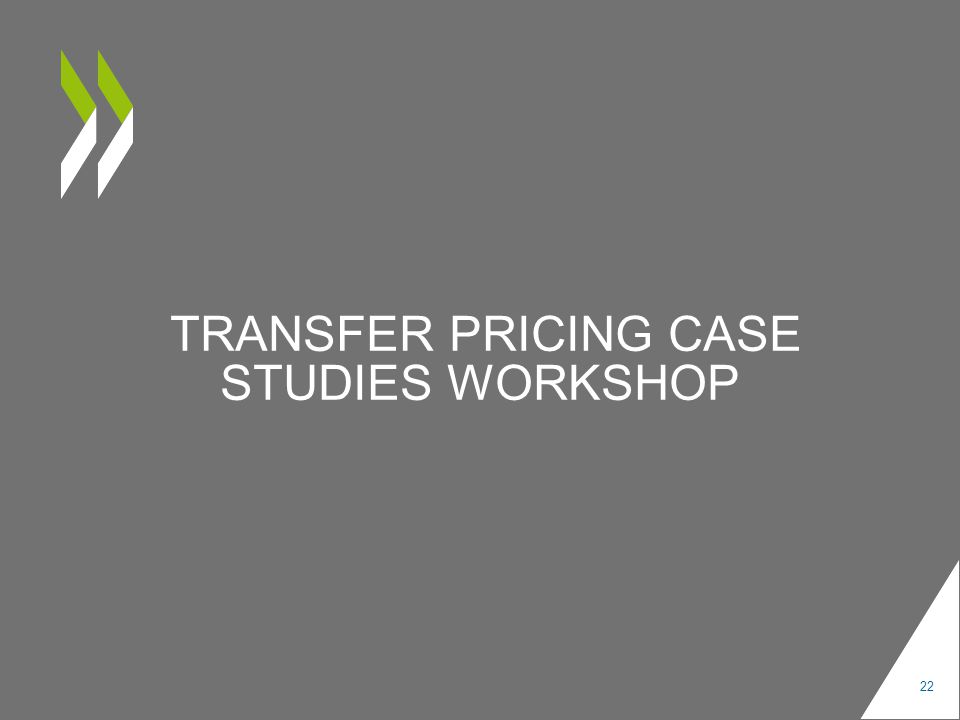 transfer pricing Case Studies workshop