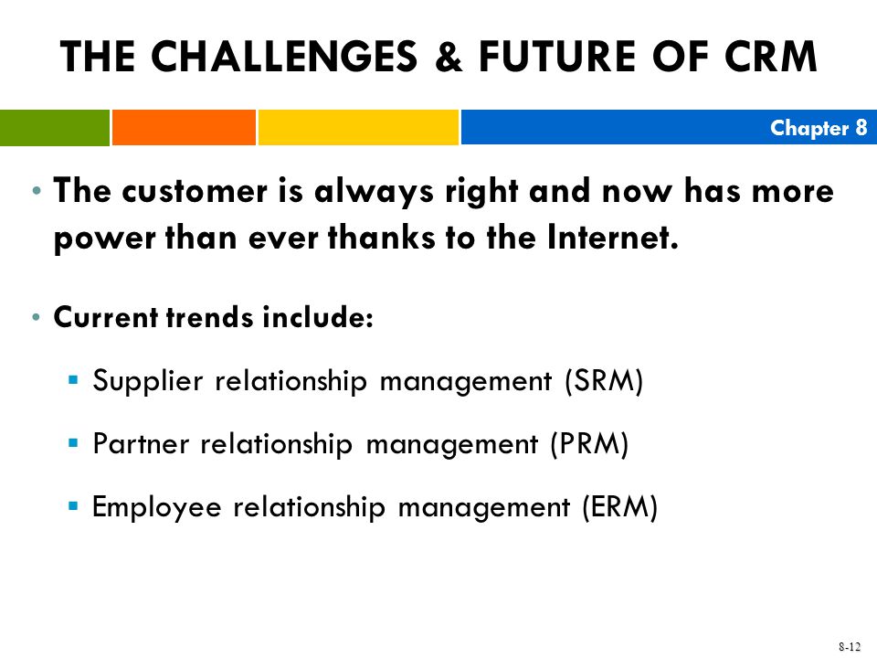 THE CHALLENGES & FUTURE OF CRM