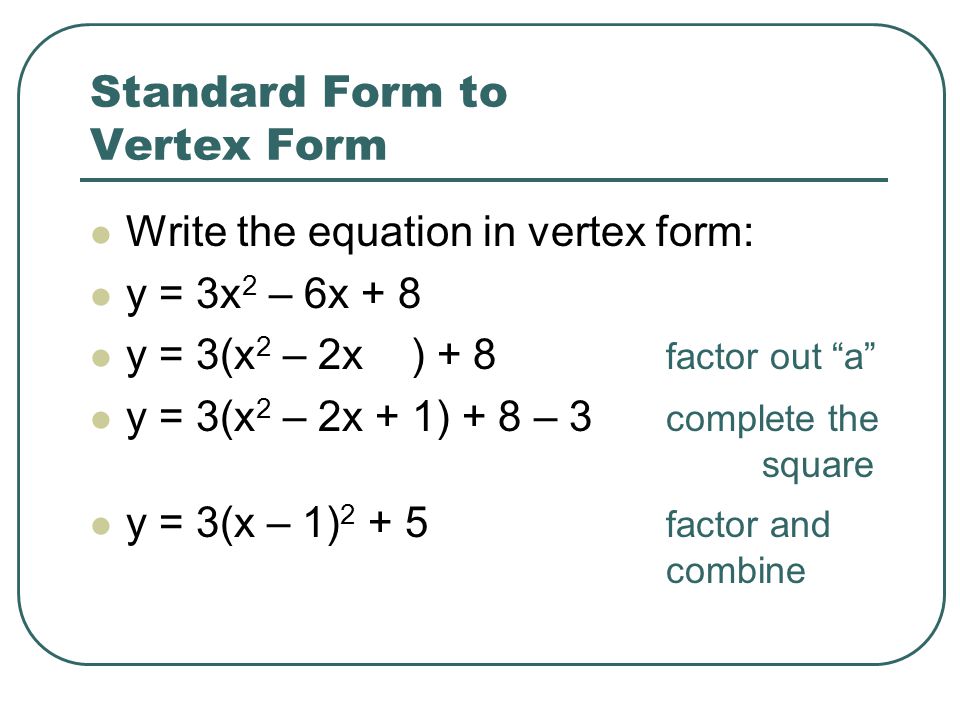 Converting Quadratic Equations Ppt Download Converting Quadratic Equations Ppt Download