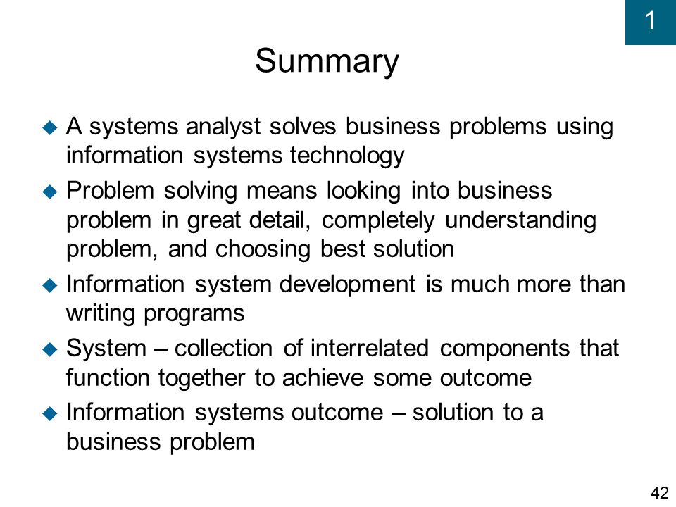 Chapter 1 The World of the Information Systems Analyst - ppt video online  download