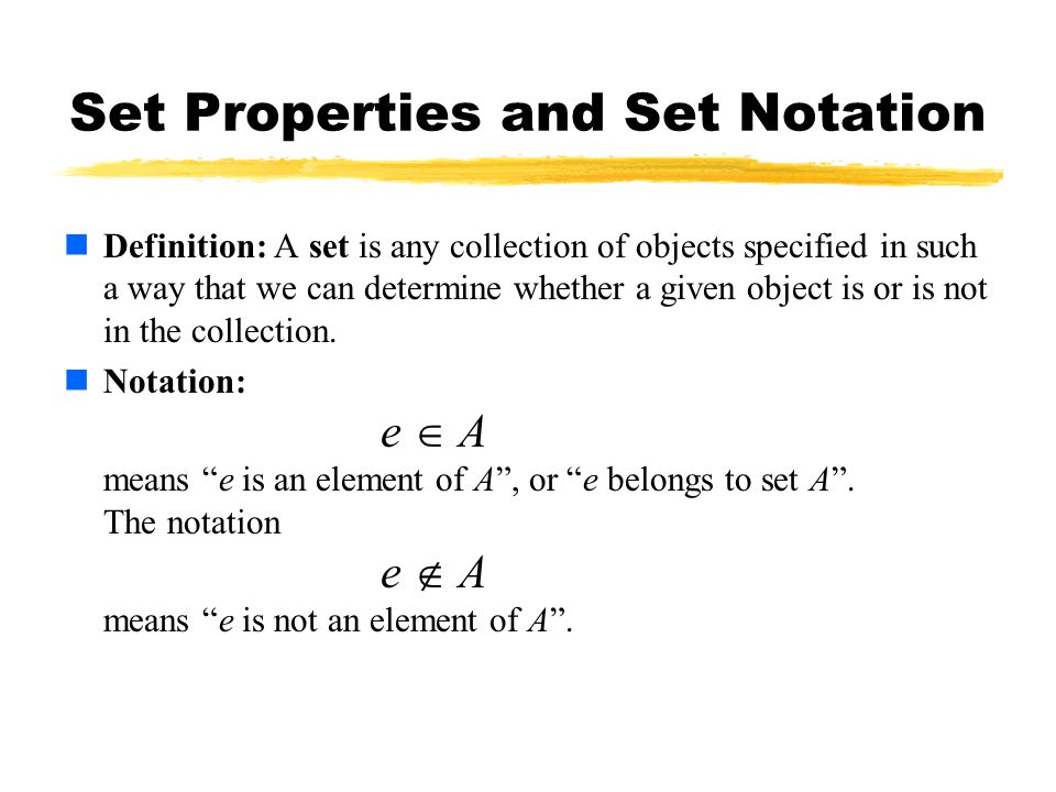 Set Notation. - ppt video online download