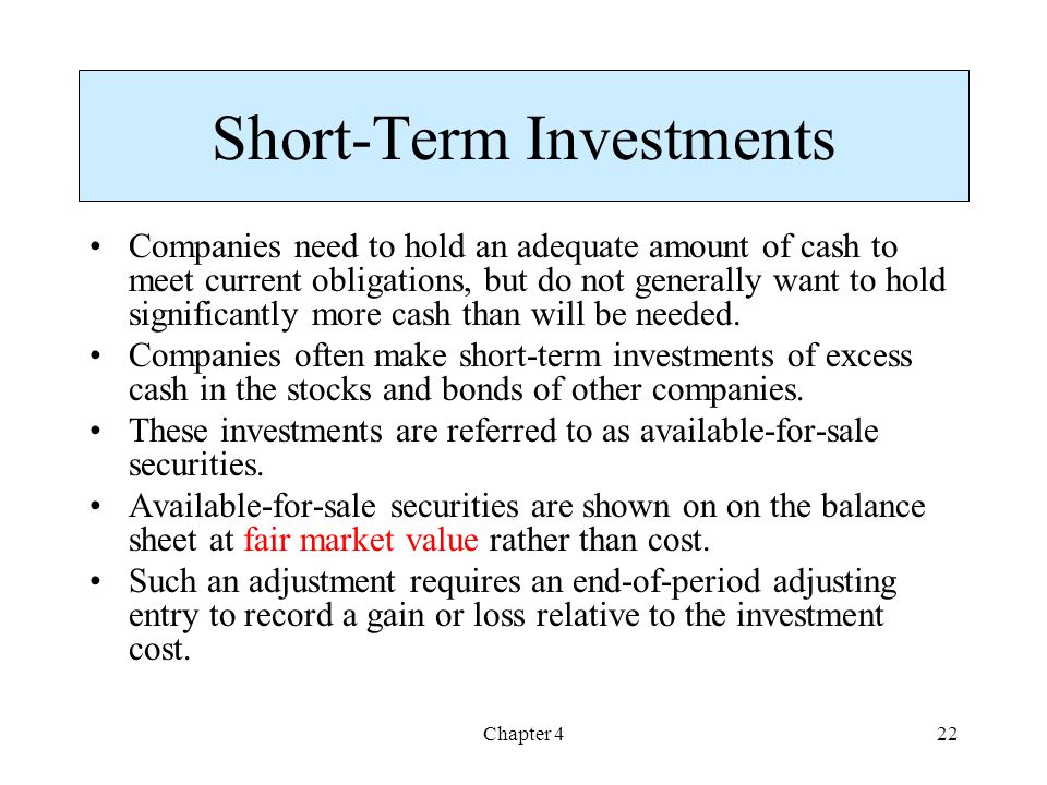 Cash, Short-term Investments and Accounts Receivable - ppt download