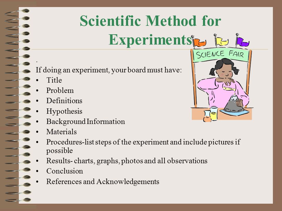 Scientific Method for Experiments