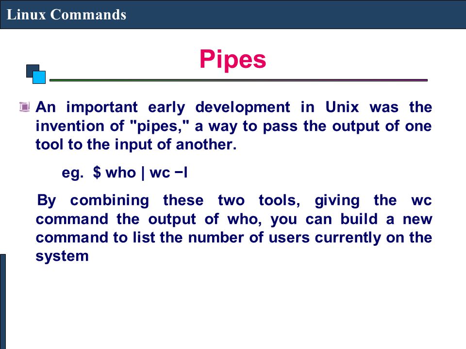 Linux Commands Pipes.