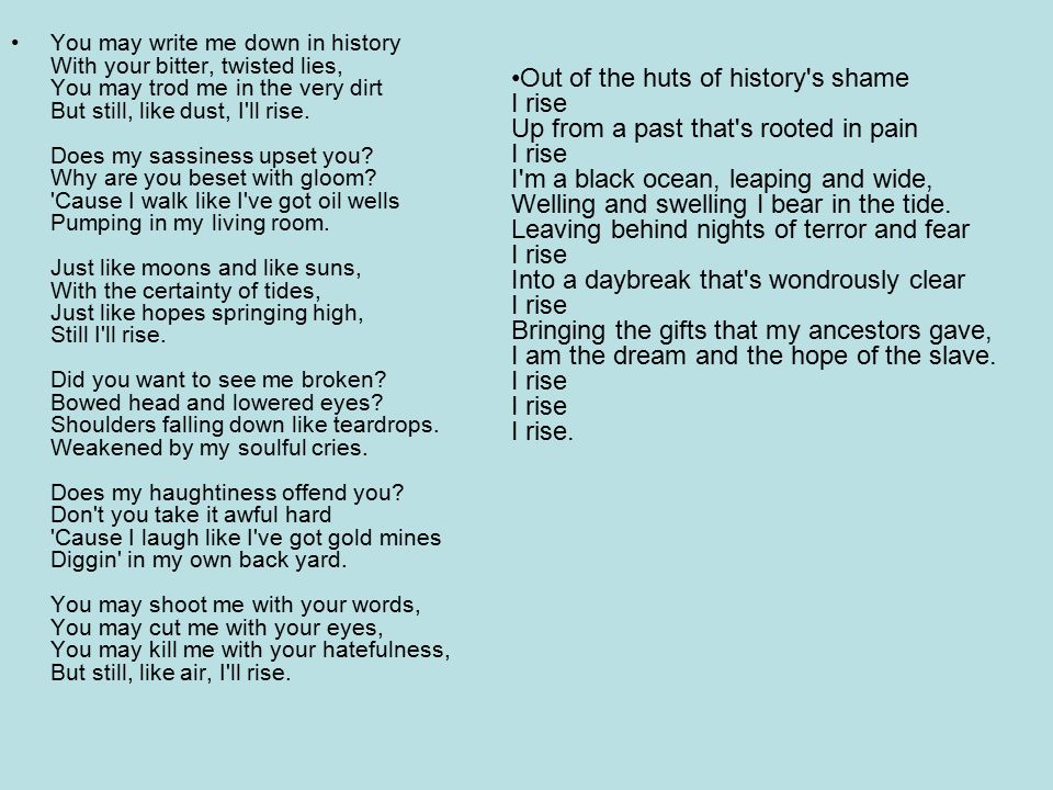 Still I Rise By Maya Angelou Ppt Video Online Download