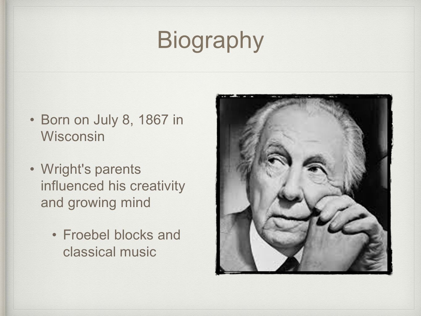 Biography Born on July 8, 1867 in Wisconsin