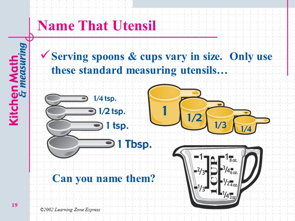 2.03 O Kitchen Math and Measuring - ppt video online download