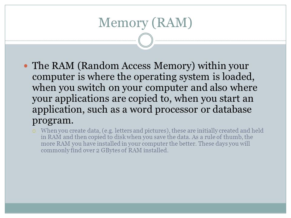 Memory (RAM)