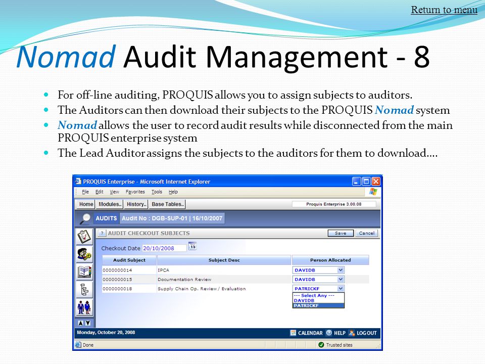 Nomad Audit Management - 8