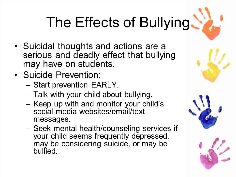 example of cause and effect of bullying