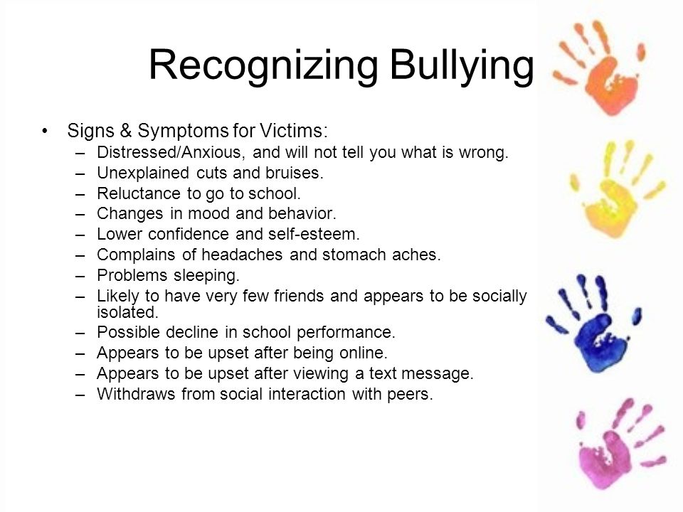 How to Recognize Signs of Bullying - Holly Springs Pediatrics