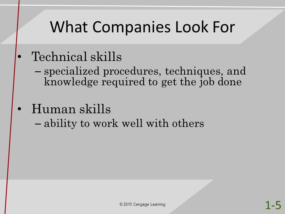What Companies Look For