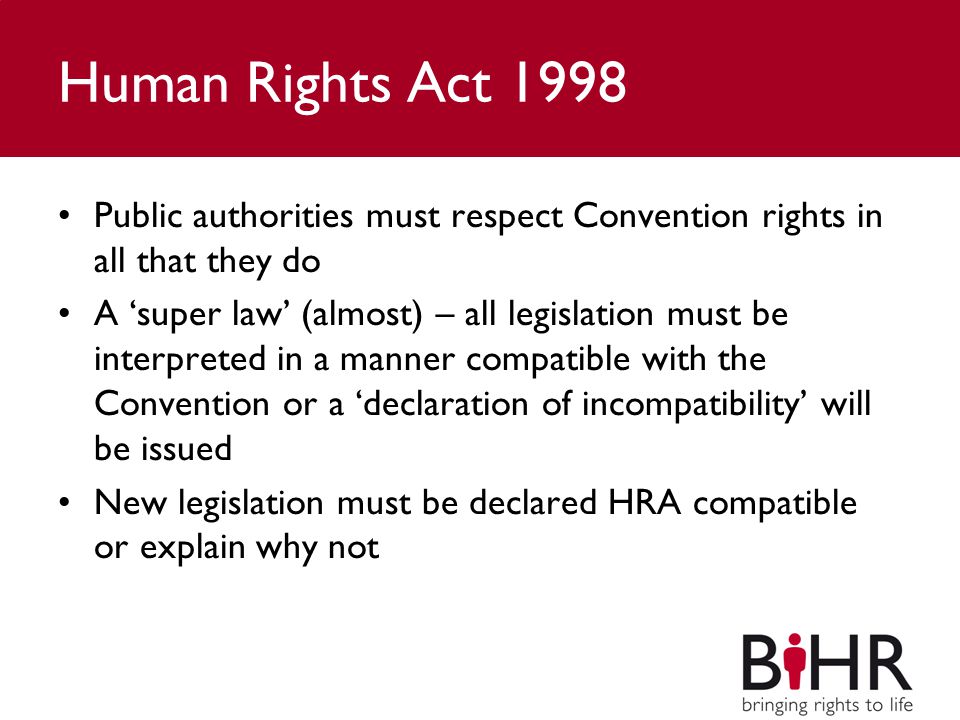 Human rights act 1998