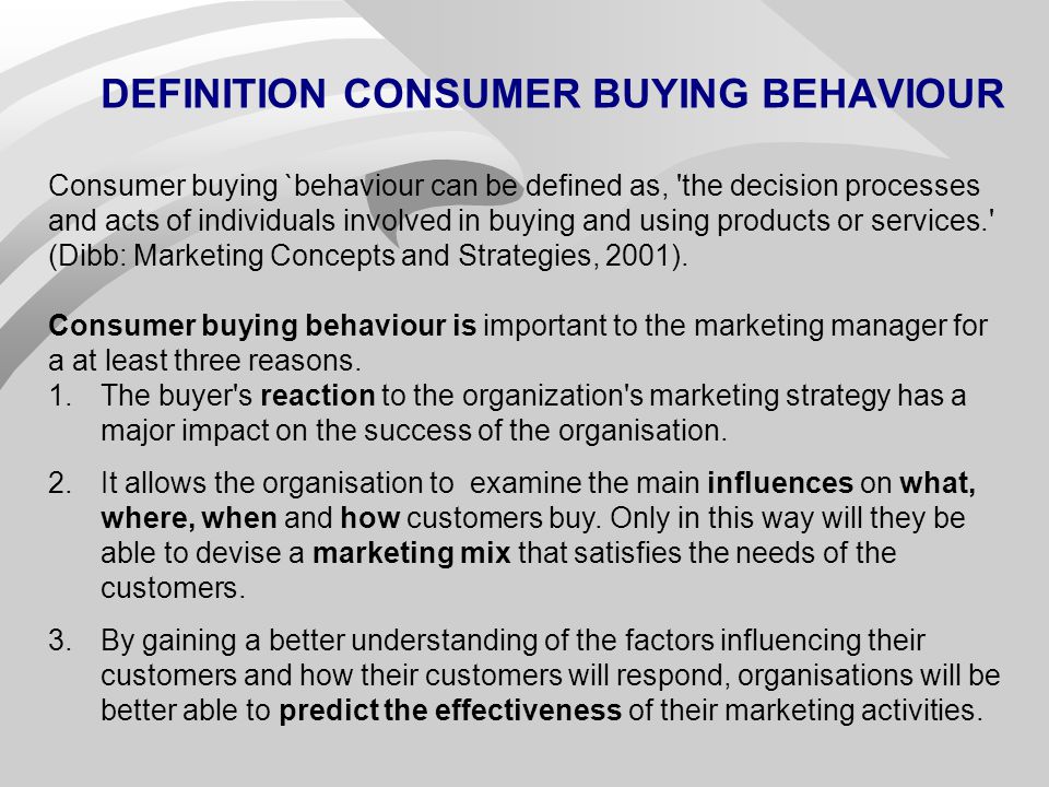 consumer buying process definition