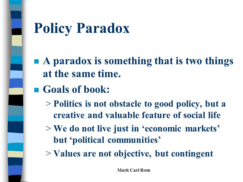 policy paradox chapter summary