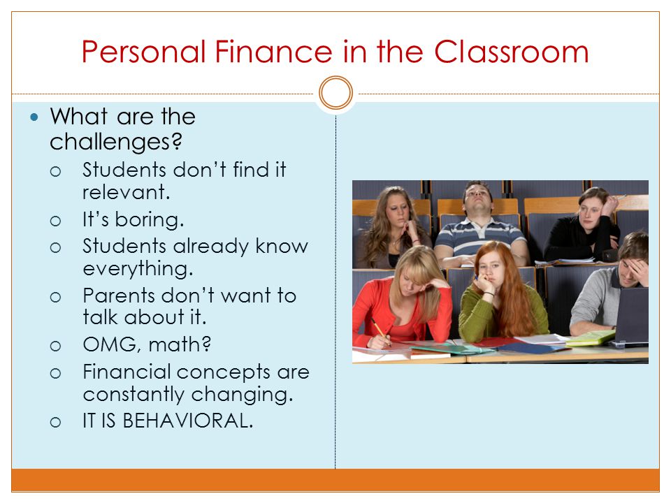 Personal Finance in the Classroom