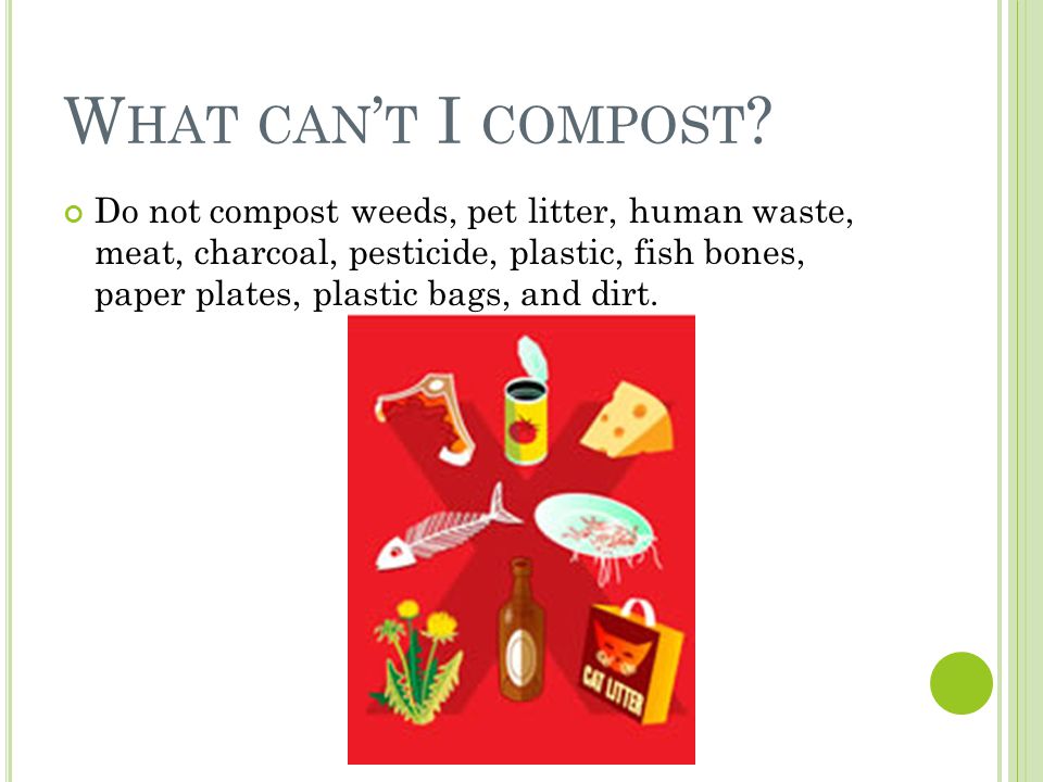 What can’t I compost
