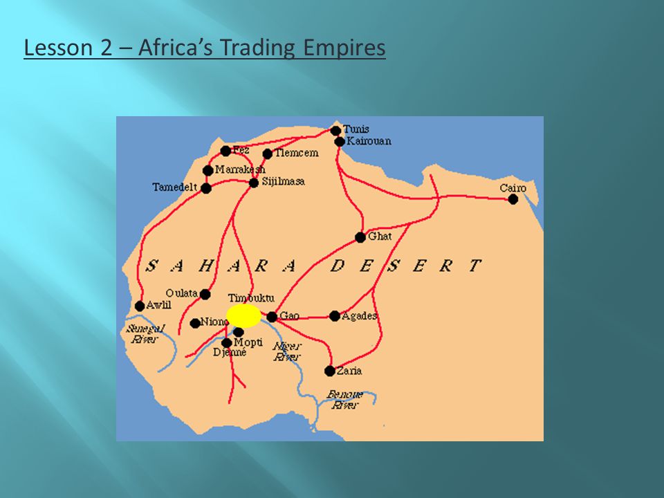 Lesson 2 – Africa’s Trading Empires