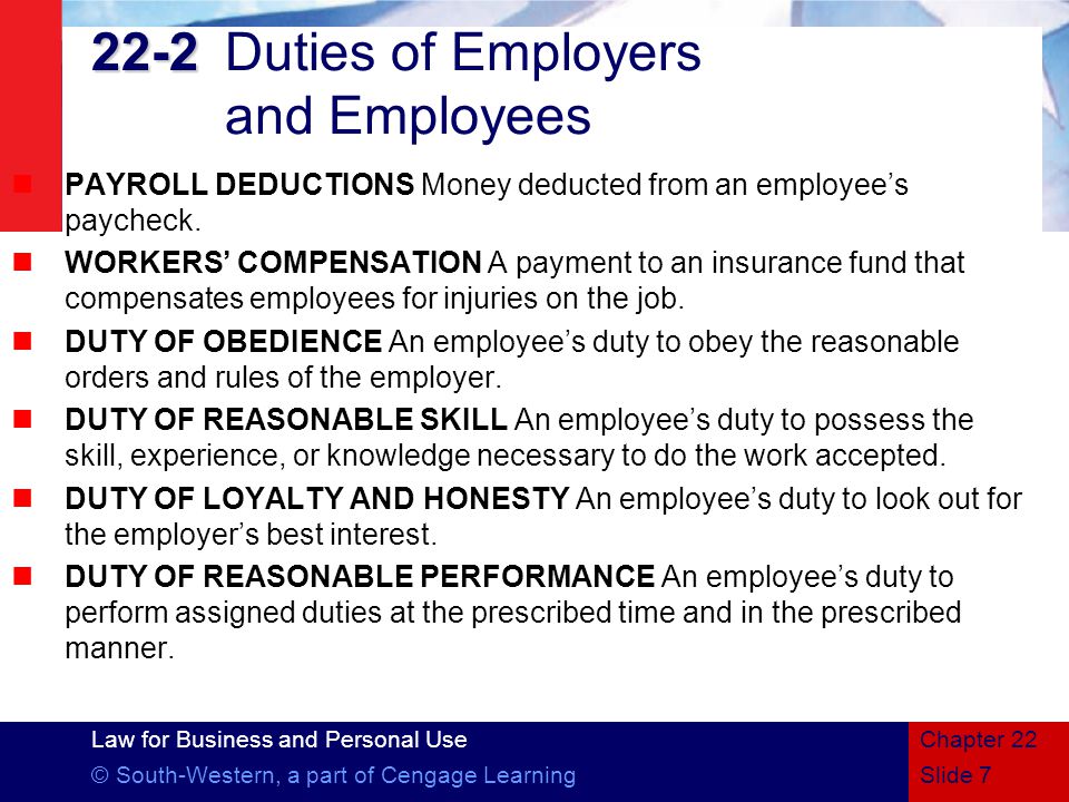 Chapter 22 Employment Law - Ppt Download