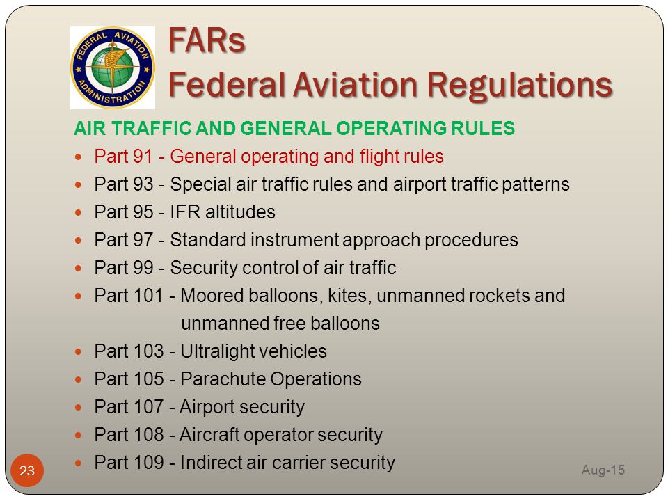 airline rules and regulations