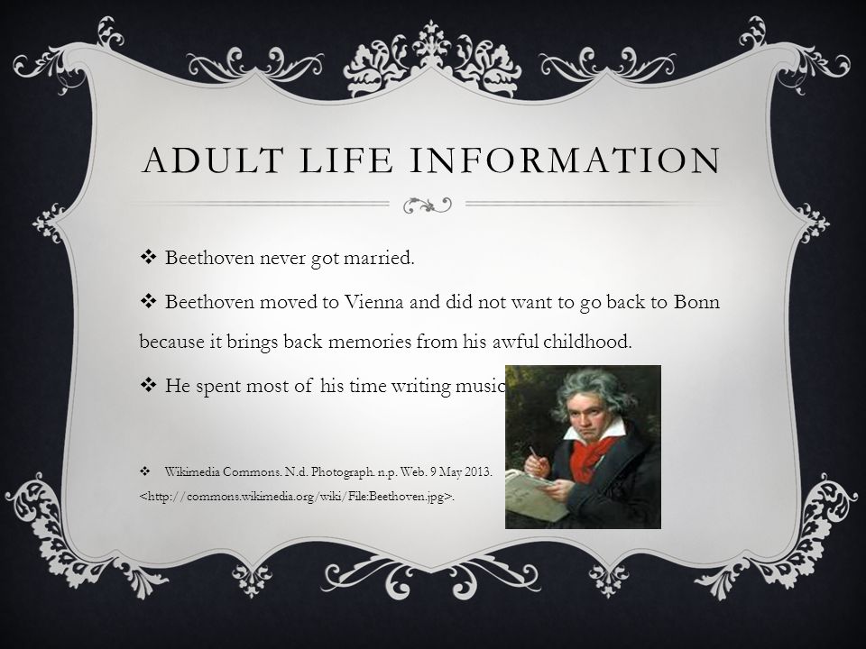 Adult life information