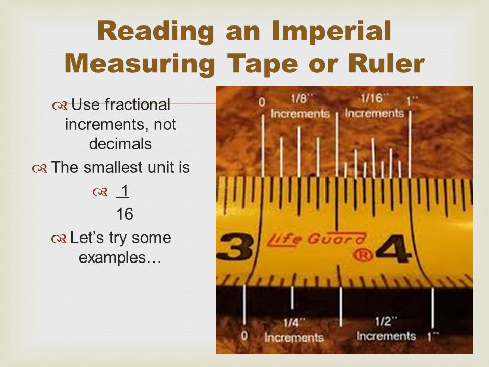 Reading an Imperial Measuring Tape or Ruler
