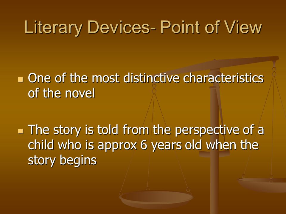 Literary Devices- Point of View