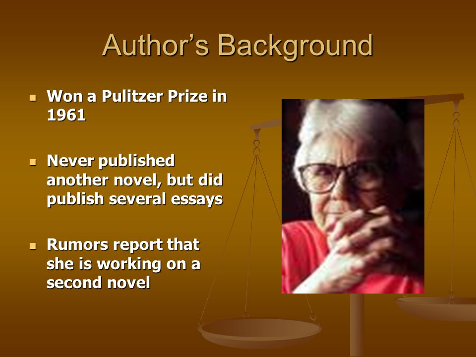 Author’s Background Won a Pulitzer Prize in 1961