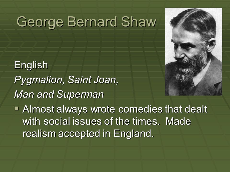 george bernard shaw realism