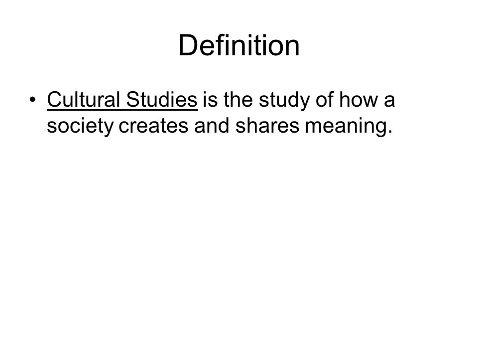 Share means. Cultural studies.