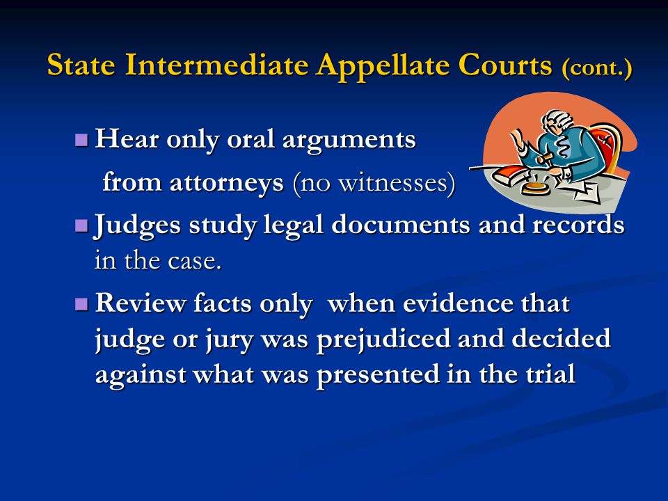 State Intermediate Appellate Courts (cont.)