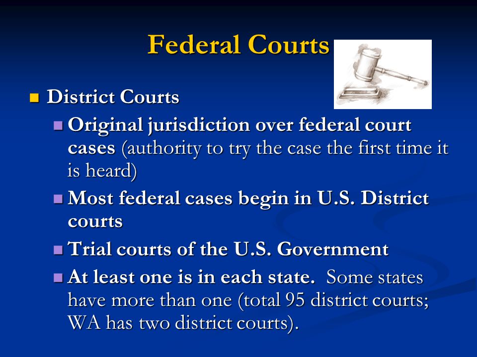 Federal Courts District Courts