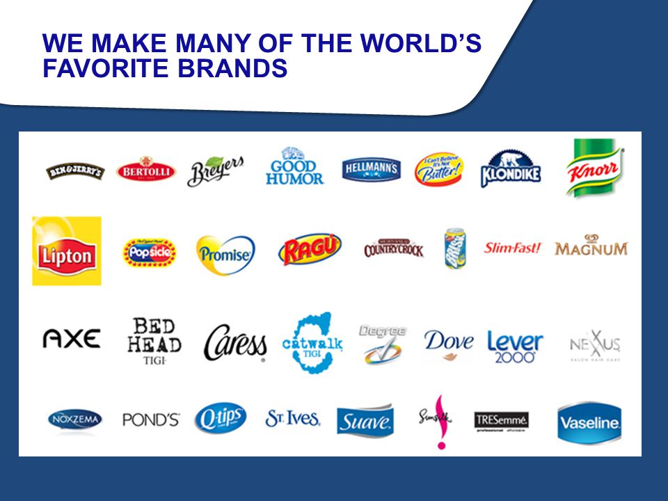 unilever global brands