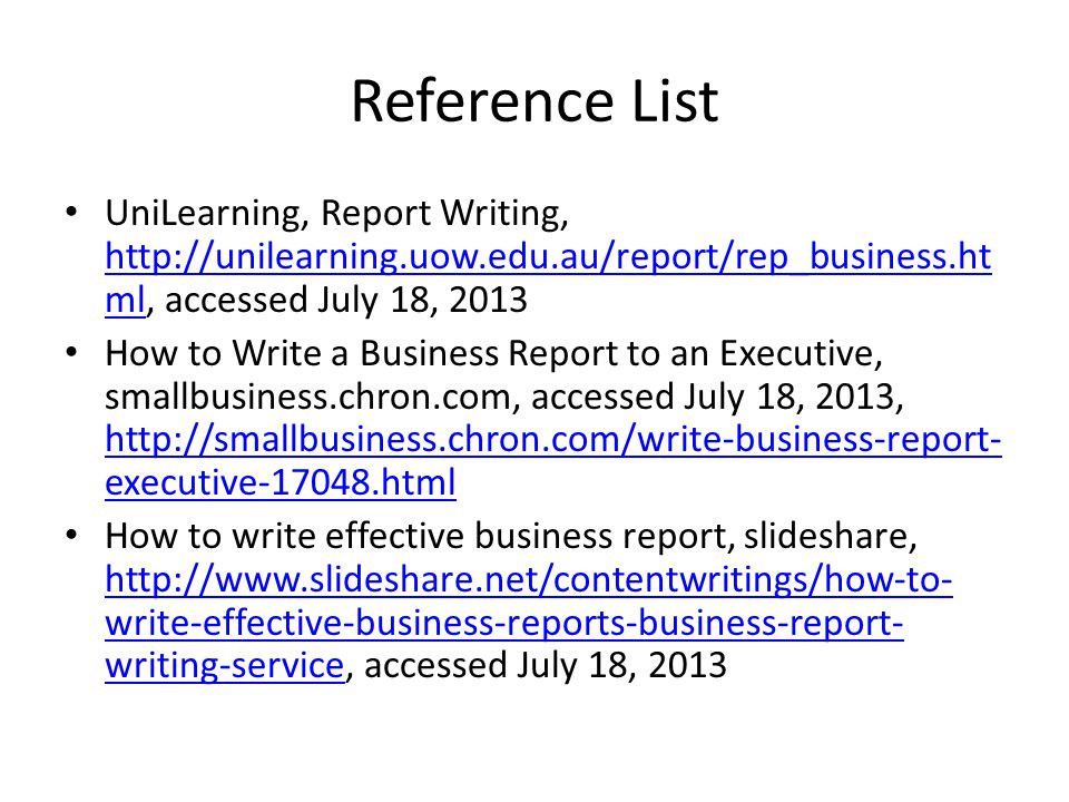 Report topics. How to write references. Reference list. How to write a reference list. Reference list example.