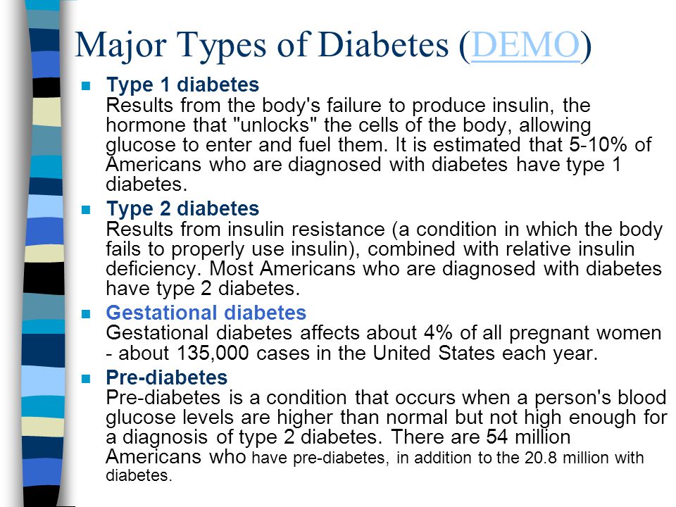 Major Types of Diabetes (DEMO)