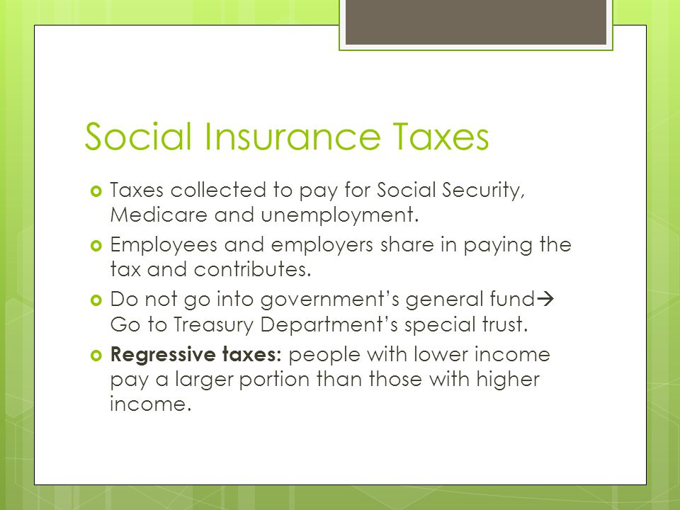 Social Insurance Taxes
