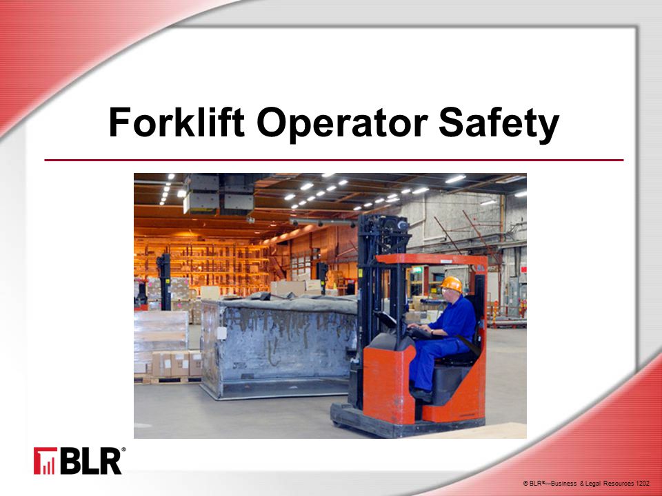 Forklift Operator Safety Ppt Download