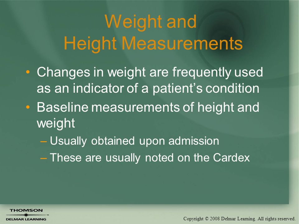 Weight and Height Measurement
