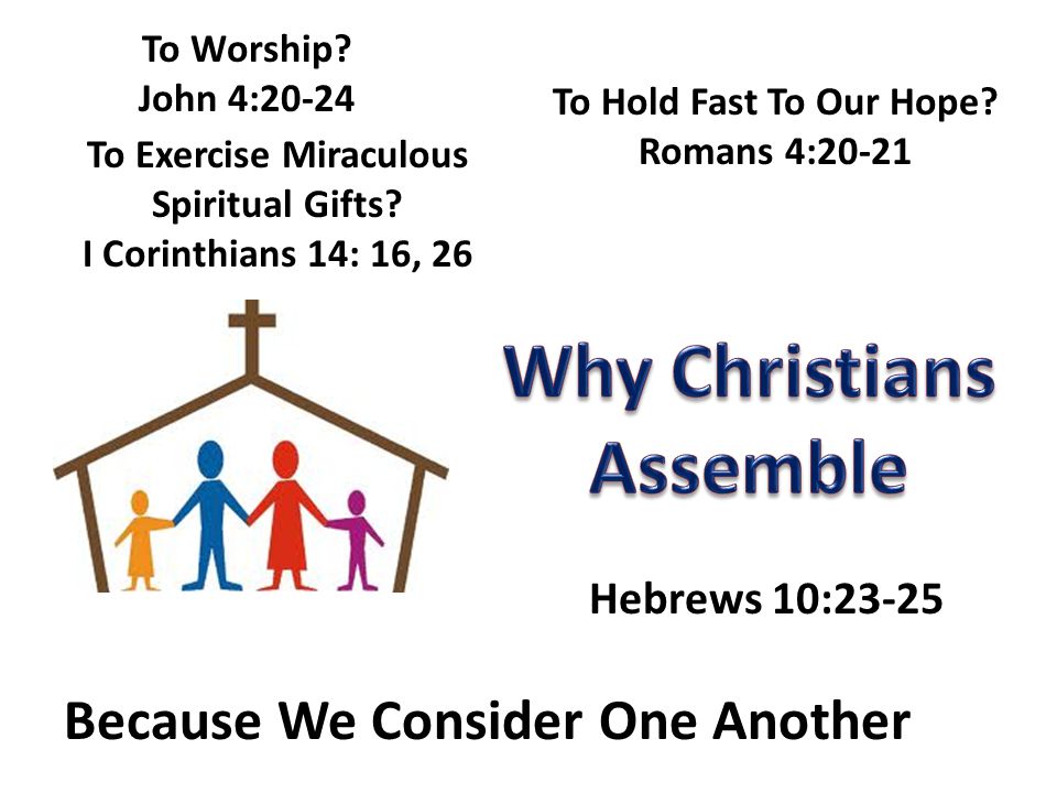 Why Christians Assemble