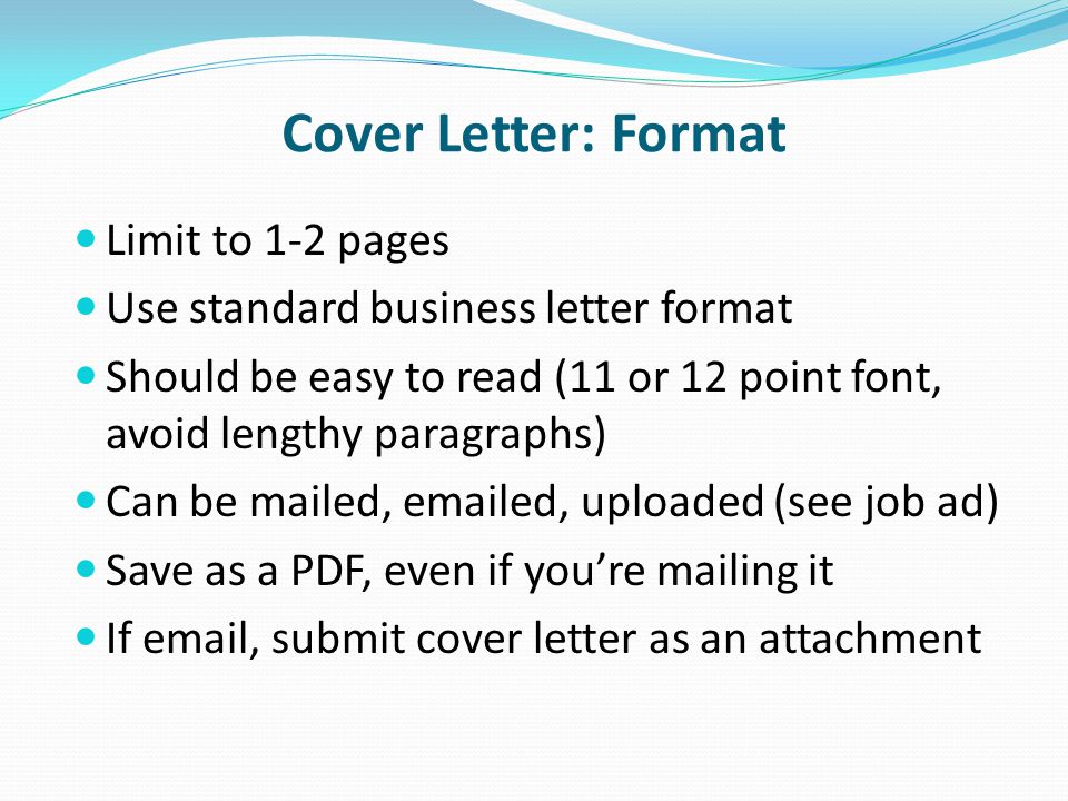 Ocn 750 Class 11 March 20 Cover Letters Ppt Download