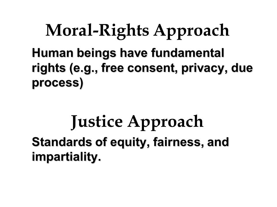 Moral-Rights Approach