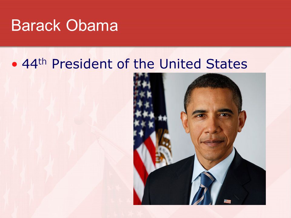 Barack Obama 44th President of the United States