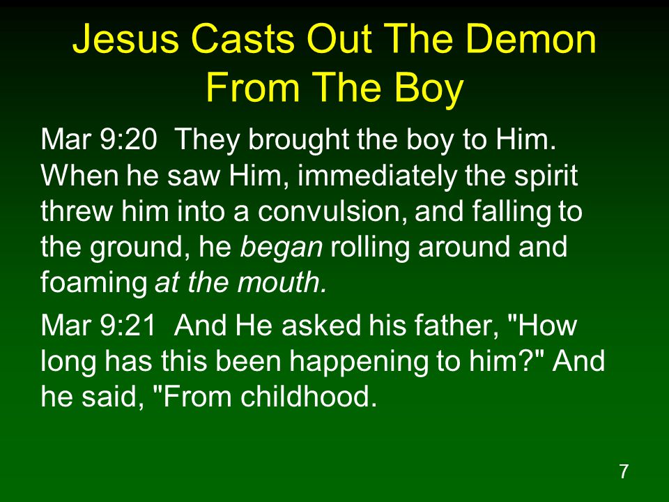 Jesus Casts Out The Demon From The Boy