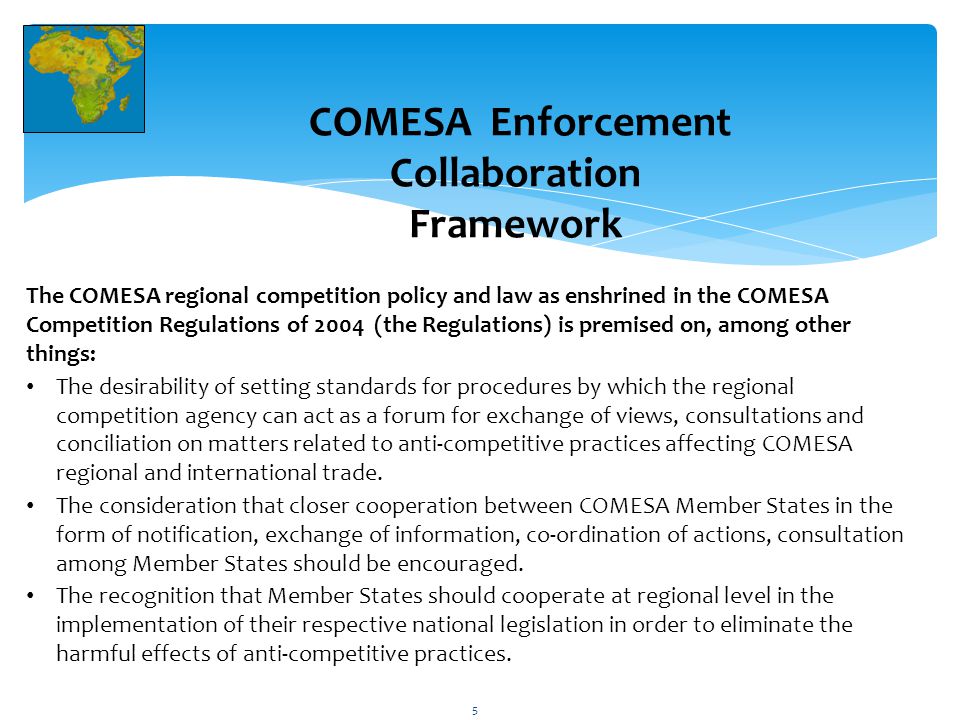 COMESA Enforcement Collaboration Framework