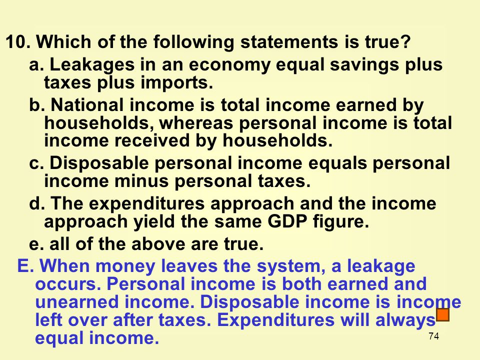 10. Which of the following statements is true