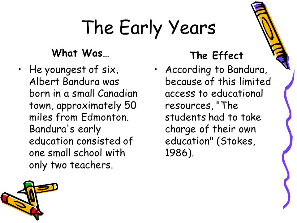 The Early Years What Was… The Effect
